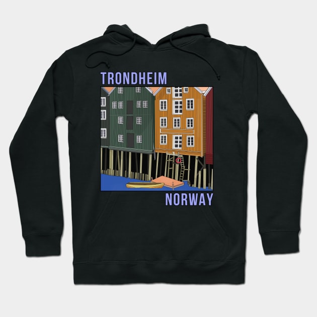 Trondheim Norway Hoodie by DiegoCarvalho